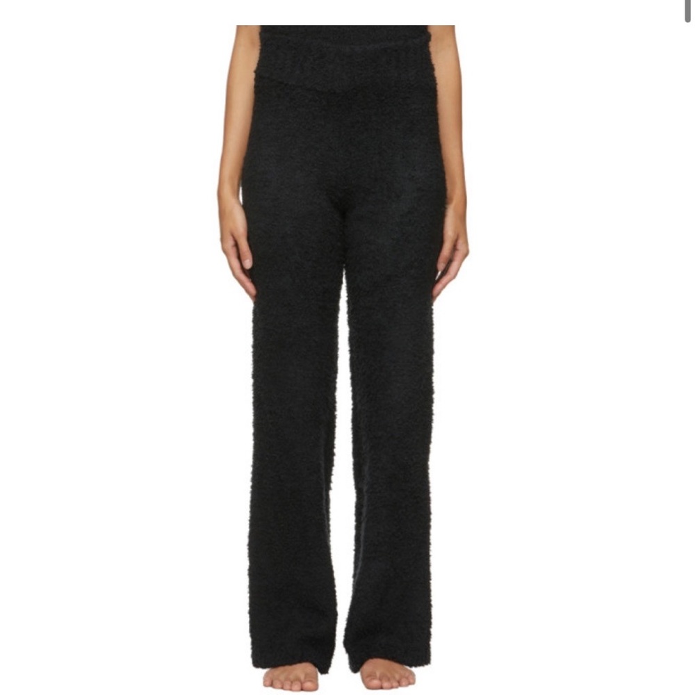 NWOT SKIMS black cozy knot lounge pants